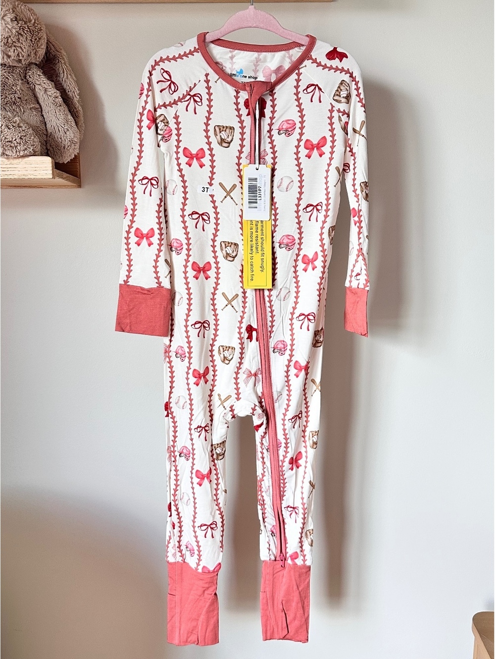 Little One Shop Pretty Pitch Bamboo Sleeper Sz 3T